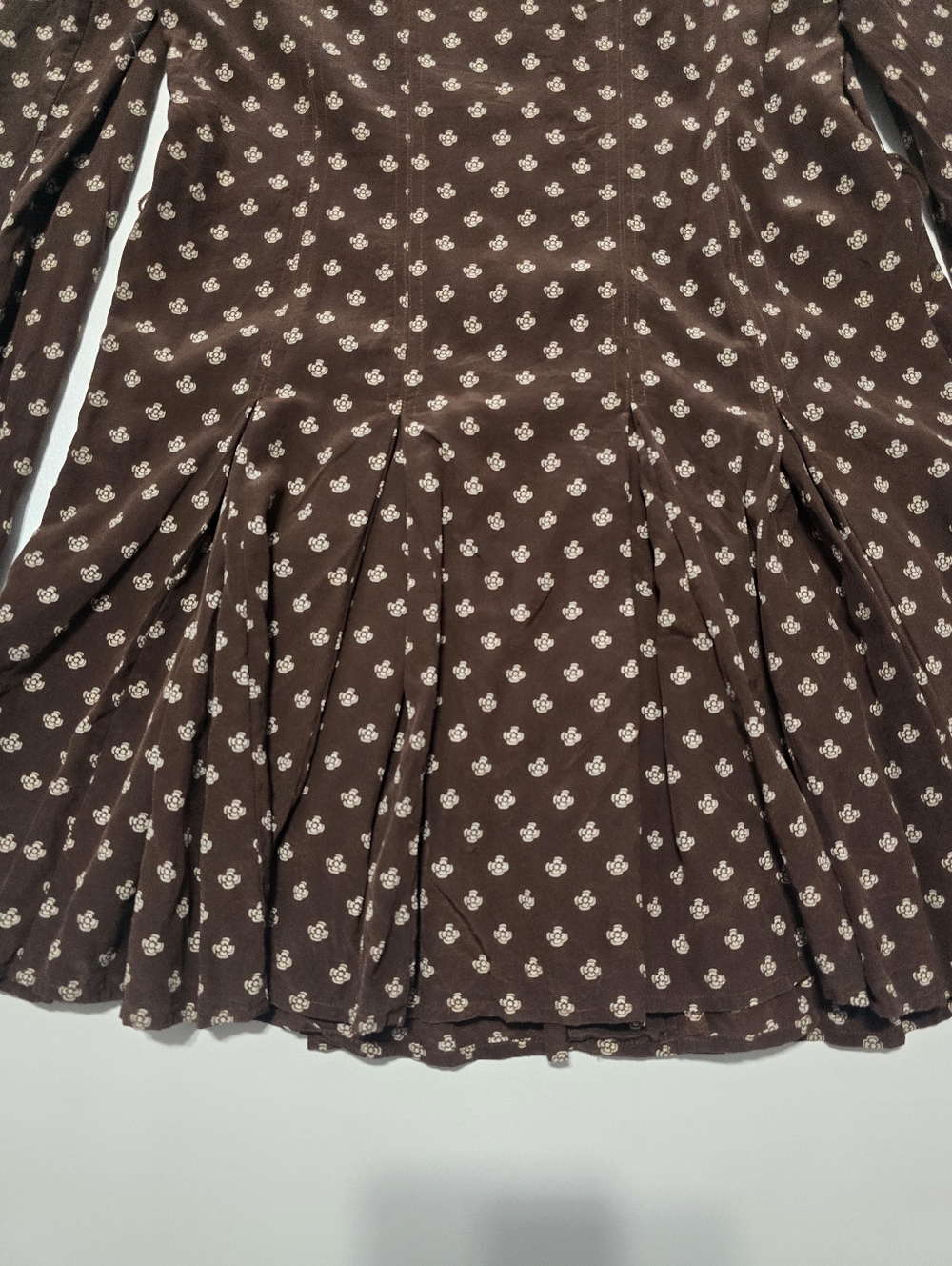 Polo Ralph Lauren Printed Shirt Dress Collared Long Sleeve Front Button Size 10 - Picture 11 of 14